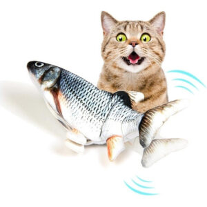 PEZ DE JUGUETE CON MOVIMIENTO,  USB PARA GATOS (CATNIP)