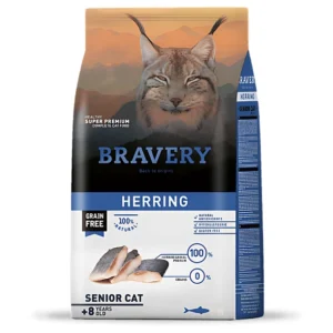 BRAVERY SENIOR CAT , HERRING 2 KG