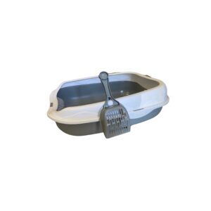 BAÑO SANITARIO PARA GATO , CON PALITA