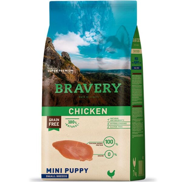 BRAVERY MINI PUPPY CHIKEN 2 KG