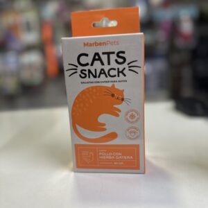 CATS SNACK, SABOR POLLO CON HIERBA GATERA 80 GRMS
